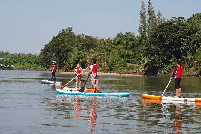 1.5 - 2 hour morning SUP boarding class for all ages and levels - Discover the Serenity of the River Kwai with a Beginner SUP Lesson