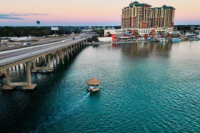 1.5 Hour Tiki Boat Harbor and Dolphin Cruise Destin FL - An Authentic Taste of Destin’s Waterfront with a Tiki Boat Cruise