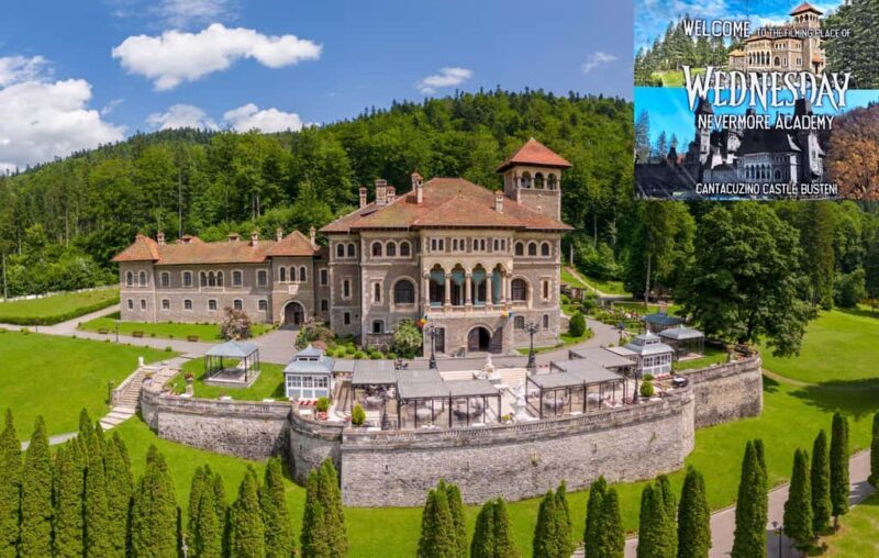 1-Day Minivan Tour 3 Castles : Draculas Peles & Wednesday - Exploring Romania’s Top 3 Castles in One Day: Peles, Cantacuzino, and Dracula’s Bran Castle