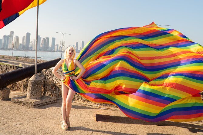 1 Hour Private Photoshoot with Flying Dress Rental in Cartagena - Key Points