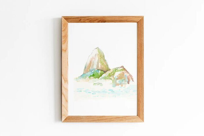 1-hour Watercolor Class with a View of Sugarloaf Mountain - The Sum Up
