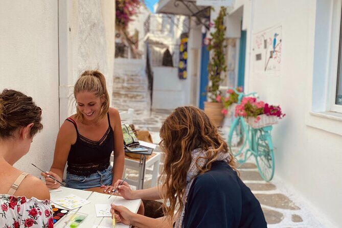1 Hour Watercolor Workshop in Parikia Paros! - A Closer Look at the Watercolor Workshop Experience