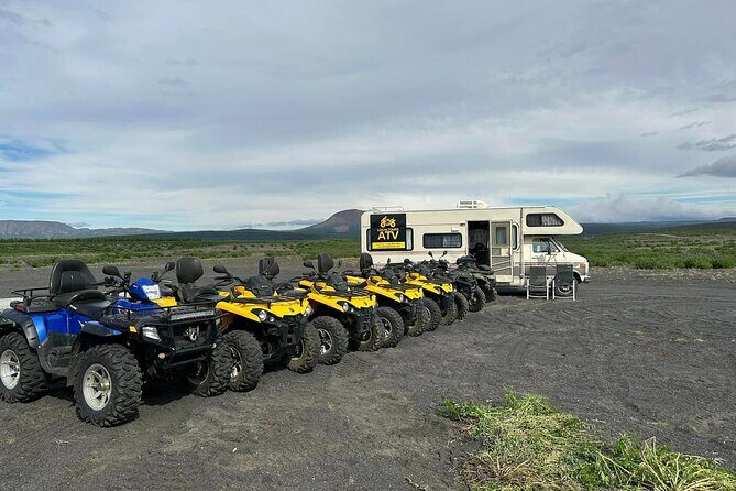 1 hrs ATV quad trip down with glacier river Northeast of Iceland - Key Points