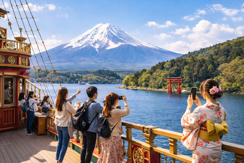 1-Person Tour: Mt. Fuji Classic Route Day Trip | Mt. Fuji Land, Sea, and Air Owakudani, Lake Yamanaka, Oshino Hakkai Day Trip with Ropeway | Departure from Tokyo - A full day of Hakone and Fuji country