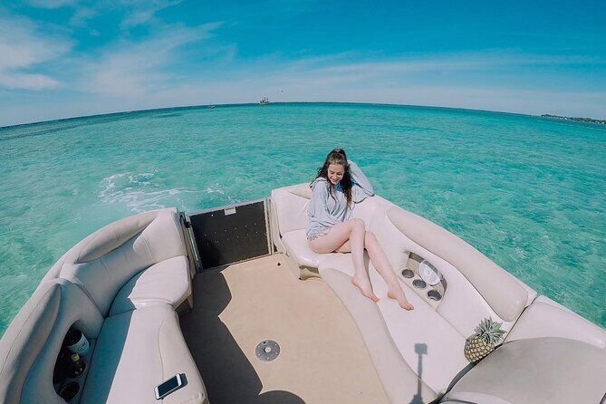 12 passenger Crab Island pontoon boat rental - A Relaxed Day at Crab Island with Your Own Private Pontoon Boat