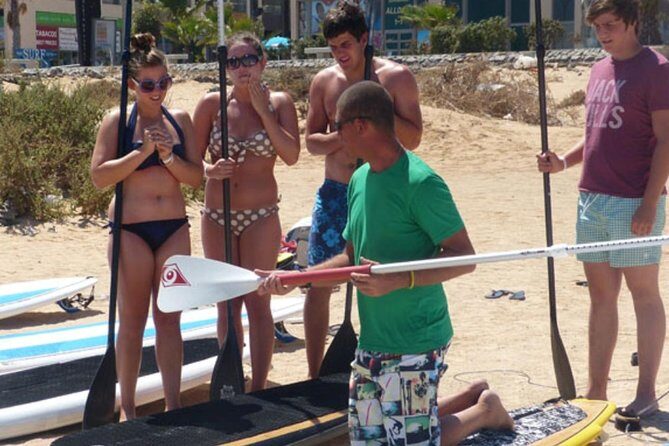 1,5-Hour Beginners Stand Up Paddle Course in Caleta de Fuste - Overview of the 1.5-Hour Beginners Stand Up Paddle Course in Caleta de Fuste
