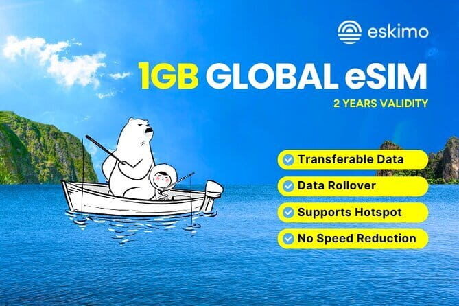 1GB -30GB Global Data Plan, Stay Connected Wherever you go - Experience the World with Eskimo’s Global Data Plan in Singapore
