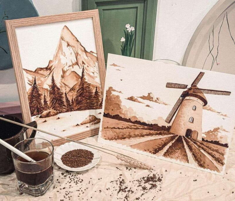 2-Hr Coffee and Biscuit Painting - Edible Paint - Coffee and Biscuit Painting in Singapore: A Delightful Artistic Escape