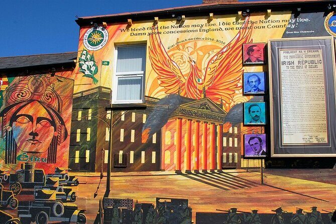 2 hrs Belfast unique history terror & mural private Taxi tour - A Deep Dive into Belfast’s Murals and Conflict History