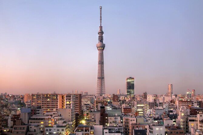 25 mins Tokyo Skytree + Downtown City Lights Helicopter Tour - Key Points