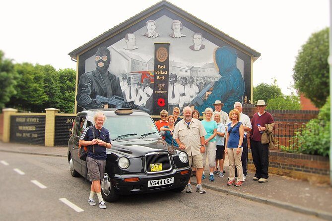 2hours Republican & Loyalist Mural Black Taxi Tour from Belfast - Key Points