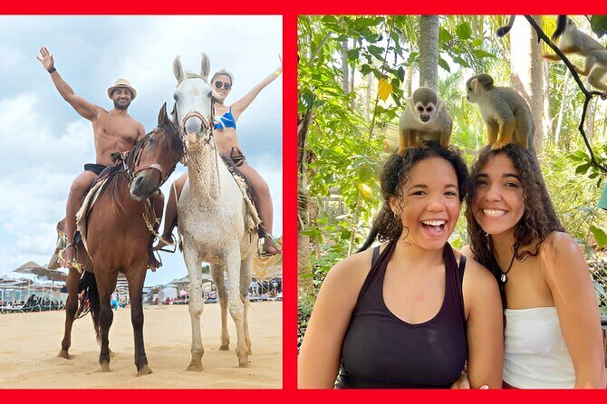 2X1: MonkeyLand plus horseback riding beach in Puerto Plata - Key Points