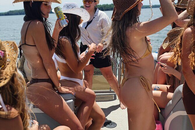 30ft Double Decker Slide Party Pontoon on Percy Priest - 16 max - Who Would Love This Tour?