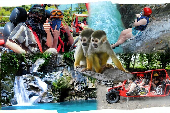 3x1: Monkeyland Waterfalls and Buggy Tour Puerto Plata - An Action-Packed Day in Puerto Plata: Monkeyland, Waterfalls, and Buggies