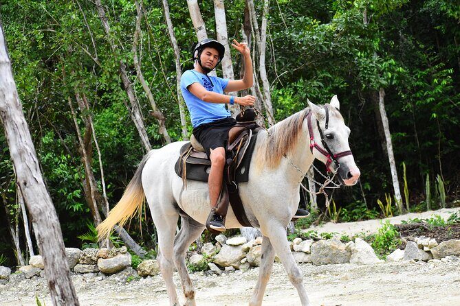 4 activities in 1 Horse Riding, ATV Shared, Cenote & Ziplines from Cancún - What to Expect from This Tour