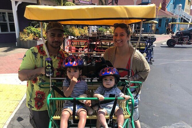 4-Wheel Surrey Cycle Rental in Long Beach Shoreline Village - Who Will Love This?