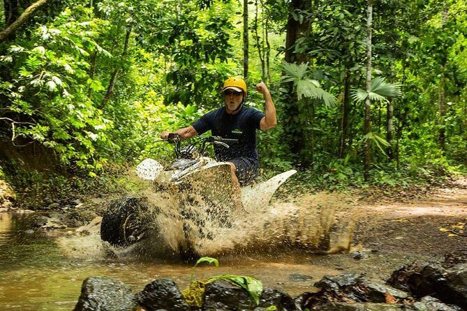 5 Hour Off-Road ATV+ Zipline+ Waterfall Rappelling+ Tractor Jungle Tour - Key Points