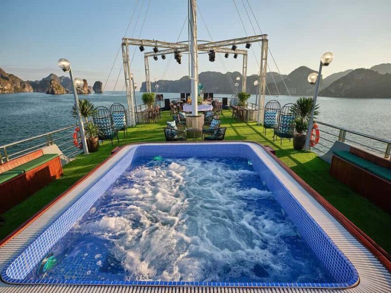 5-Star Ha Long Bay w Lunch, Kayak, Jacuzzi Cruise| Limousine - Exploring Sung Sot Cave: A Natural Wonder