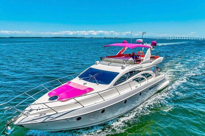 60ft Luxury Pink Charter Pink Yacht Rental In Miami - A Unique Way to Explore Miami: The 60ft Luxury Pink Yacht Rental