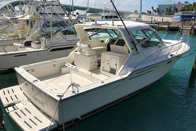 8 hours 38ft Reel Dreams Private Charter Nassau - Key Points