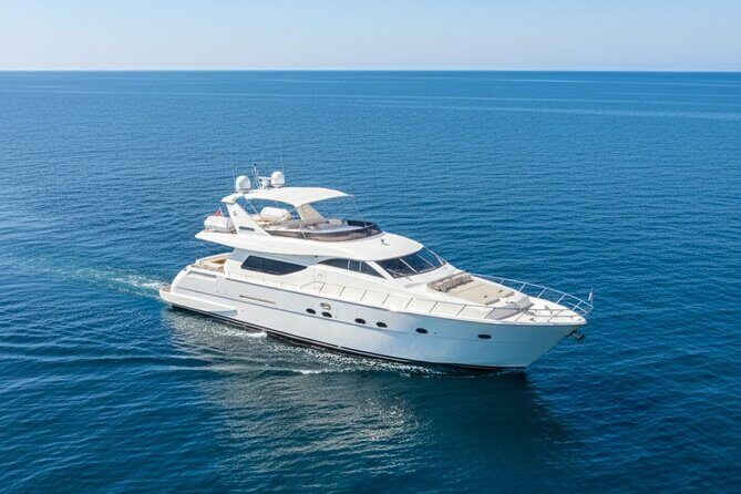 80ft Ulisse + Free Hour | Miami Yacht Rental | 3 - 8 Hrs | 13 ppl - Exploring the Miami Coastline on a Private 80ft Yacht