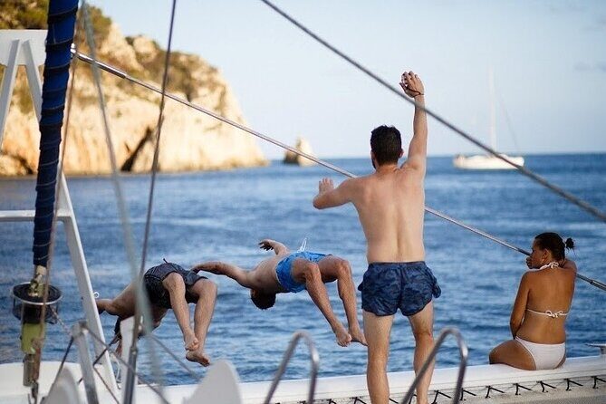 A day at sea from Dénia or Jávea with Barbecue aboard the Catamaran - Key Points