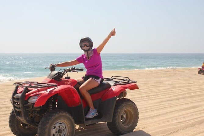 Activity driving a Simple ATV in Dunes and Beach - First Impressions: A Family-Friendly ATV Adventure in Cabo San Lucas