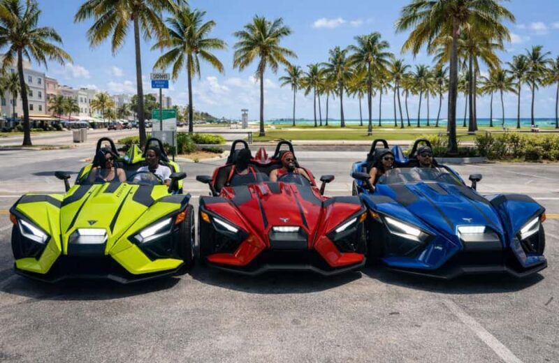 Affordable Polaris Slingshot Rental  Get 1 Hour Free - Discover Miami with a Polaris Slingshot Rental: An Exciting and Practical Choice