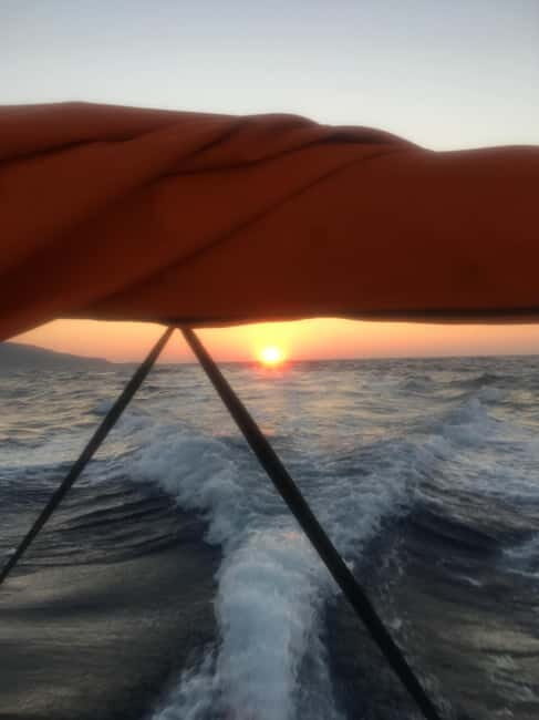 Agia Pelagia: Sunset Motorboat Tour with Soft Drinks - Key Points