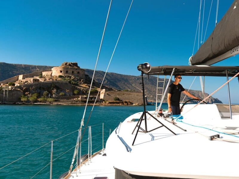 Agios Nikolaos: Private Catamaran Cruise with Meal & Drinks - Key Points