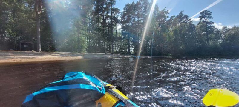 Agunnaryd: guided packrafting tour (4 hours) - Key Points