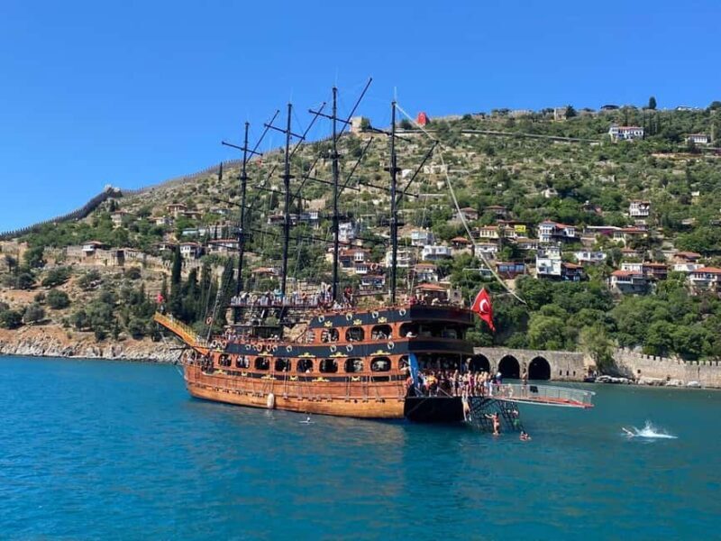 Alanya City, Castle & Boat Tour with Bazaar and Swim Stop - Key Points