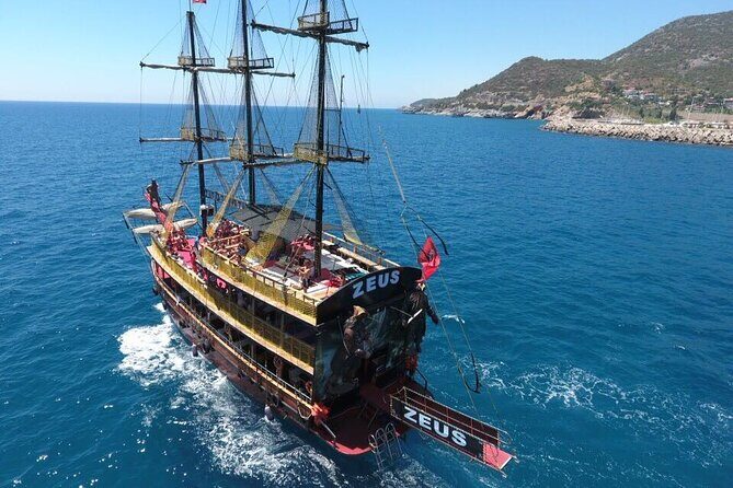 Alanya Pirate Boat Tour with Lunch, Soft Drinks & Transfer - FAQs