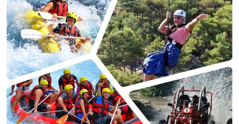 Alanya : Rafting, Quad/ Buggy & Zipline Adventure Combo Tour - Key Points