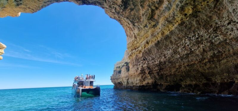 Albufeira: Coastline and Benagil Caves Tour by Catamaran - Frequently Asked Questions