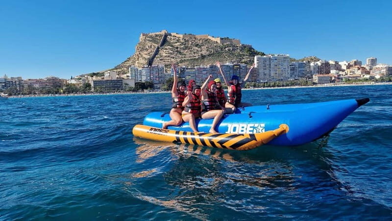 Alicante: Banana ride, Crazy Sofa y Flyfish - A Full Review of Alicante’s Inflatable Water Adventures