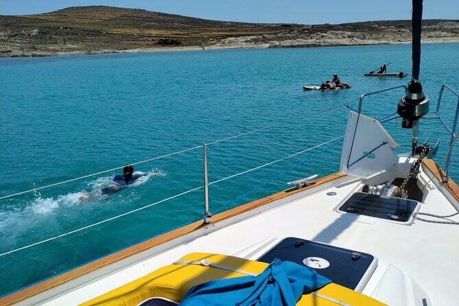 All incl. Rhenia & Sunset at Little Venice, hotel/cruise pickup - Rhenia: The Crystal Waters and Greek Flavors