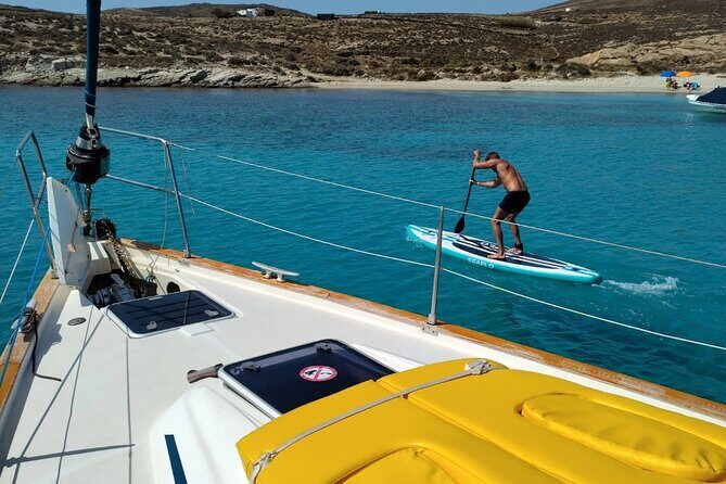 All incl. Rhenia & Sunset at Little Venice, hotel/cruise pickup - A Detailed Look at the Mykonos Sunset & Rhenia Cruise