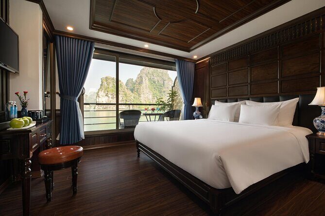 All-Inclusive 2 Day/1 Night Halong Luxury Cruise, Meals, Cave, Kayaking,Swimming - Key Points
