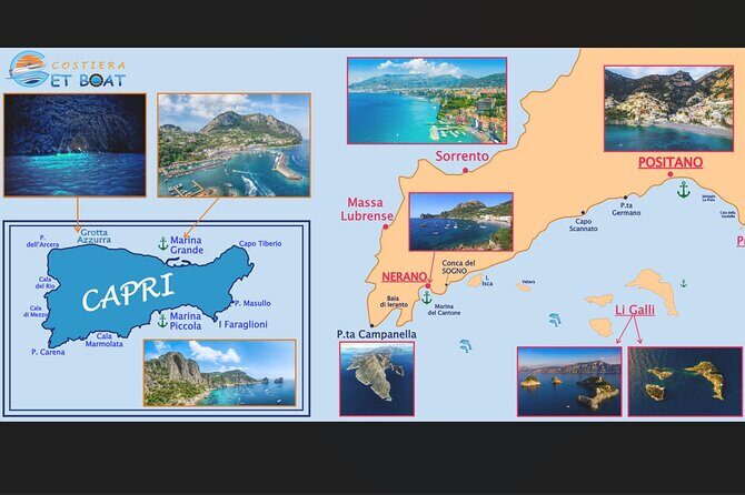 Amalfi Coast, Capri & Li Galli Islands BOAT EXCURSION - An In-Depth Look at the Amalfi Coast, Capri & Li Galli Islands Boat Tour