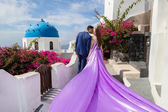 Amazing Flying Dress Photoshoot in Santorini - The Experience: What to Expect