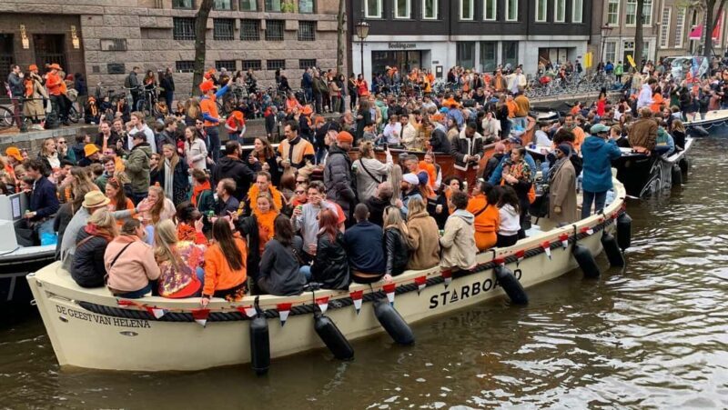 Amsterdam: 3 Hour Kings Day Boat Party with Unlimited Drinks - The Itinerary and What You Can Expect