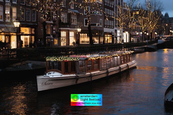 Amsterdam Light Festival: Canal Cruise Covered Saloon Boat - An In-Depth Look at the Amsterdam Light Festival Canal Cruise