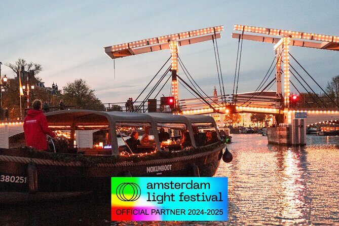 Amsterdam: Light Festival (Semi) Open Boat - Drinks & Snacks - FAQ