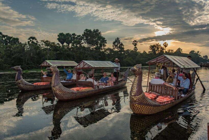 Angkor Bike tour & Gondola Sunset Boat w/ Drinks & Snack - Key Points