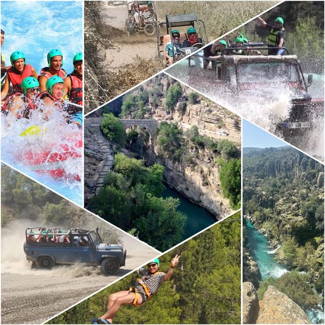 Antalya: Rafting Jeep Buggy&Quad Safari zipline canyon visit - An In-Depth Look at the Antalya Adventure Tour