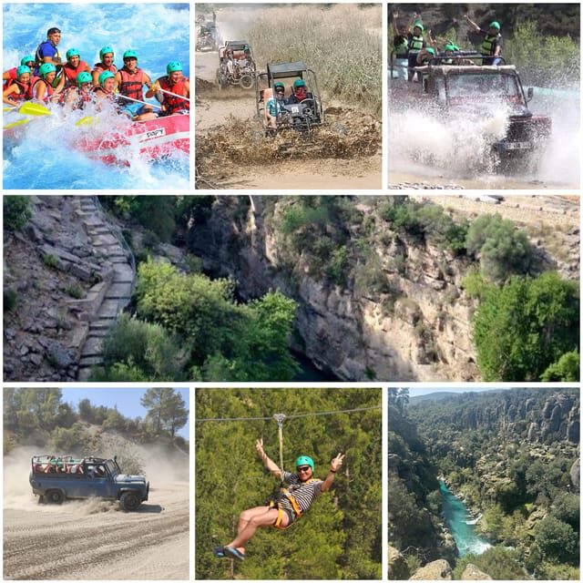 Antalya: Rafting Jeep Buggy&Quad Safari zipline canyon visit - FAQ