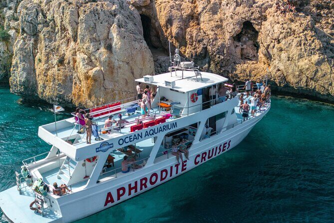 "Aphrodite I Cruises" trip to Blue Lagoon & Turtle Cove - A Fun and Authentic Coastal Adventure in Cyprus