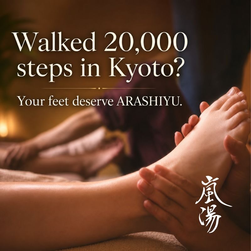 Arashiyu Foot Bath and Blissful Foot Massage in Kyoto - The 50-minute treatment: more time under the therapist’s hands