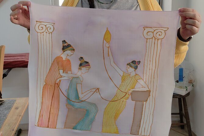 Art workshop-- Create your own greek silk scarf in Athens ! - Key Points
